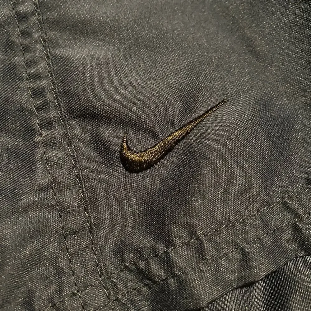 Vintage Nike Spellout Swim Trunks Navy Size Large